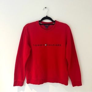 Red Tommy Hilfiger crewneck